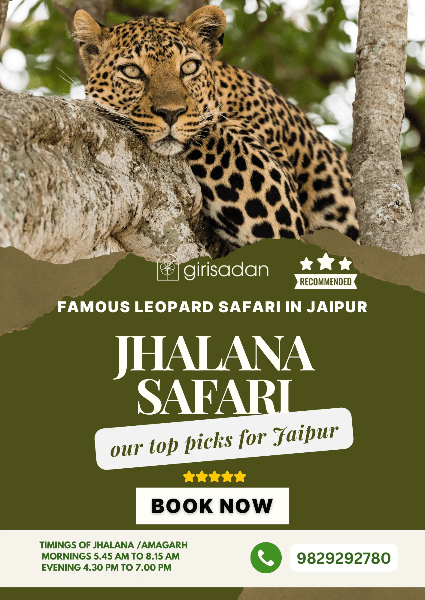Famous Leopard Safari in Jaipur- Jhalana Safari