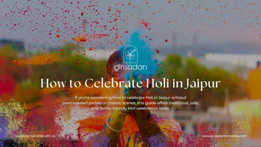 Celebrate holi in Jaipur