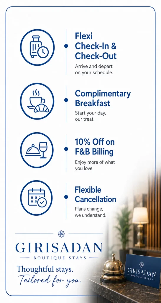 Direct Booking Benefits by Girisadan Boutique Hotel and Farmhouse