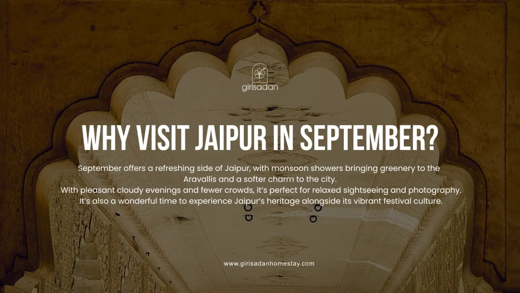 Why visit jaipur in September